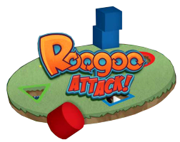 Roogoo Attack title screen for Nintendo DS